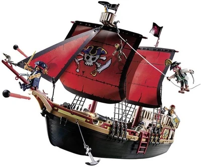 Playmobil Pirates 70411 Skull Pirate Ship 132 Piece Set - Image 1 of 4