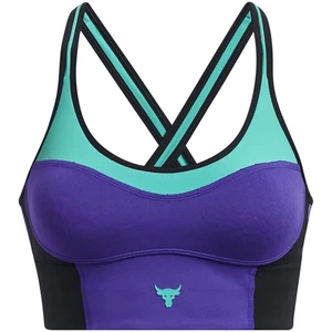 Under Armour Womens Pjt Rck Lets Go Ll Infty Bra Medium Impact Sports - Picture 1 of 6
