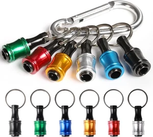 katerk 6 pcs 1/4 inch Hex Shank Aluminum Alloy Screwdriver Bits Holder, Light-we - Picture 1 of 5