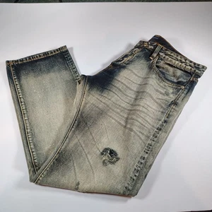 CULT Of INDIVIDUALITY Jeans Herren 38x34 Rebel Straight Leg Japanese Selvedge Blau - Bild 1 von 13