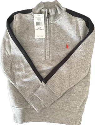 Polo Boys 4/4T Ralph Lauren Mezcla Pima Pullover Polar - NUEVO nuevo con etiquetas Foto 1 de 4