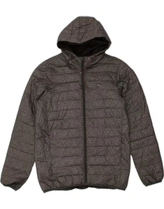 QUIKSILVER Mens Hooded Padded Jacket UK 36 Small Grey Polyester AY05 - Picture 1 of 3