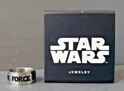 Anillo giratorio inquieto Star Wars Jedi Rebel May The Force Be With You talla 10 - B Foto 1 de 4