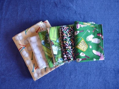 Lot Of 6 Golf Fabrics Wilmington Sand Trapped + Wyndham Hole In One - Image 1 of 4