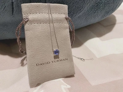 $2,400 David Yurman 18k White Gold Tanzanite Diamonds Chatelaine Necklace - Image 1 of 4
