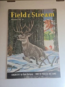 FIELD and STREAM November 1952 Monroe Jr Cover Deer Buck Hunting Mountains -T - Bild 1 von 2