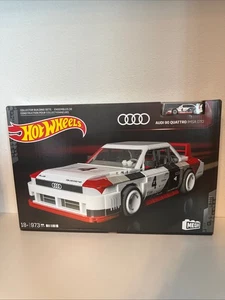NEW MEGA Hot Wheels Audi 90 Quattro IMSA GTO Building Toy Kit 973pc Minty Box - Picture 1 of 2