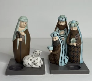 Pastor Belén Partylite con Candelabros de Cordero y Reyes Magos - Imagen 1 de 20