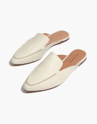 MADEWELL Mujer’s The Frances Skimmer Mule en Cuero Mujer’s Blanco Talla 7 Foto 1 de 4