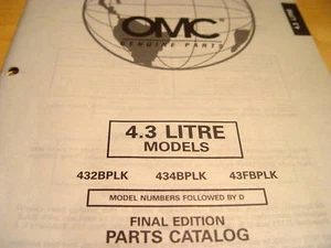 OMC 4.3 L 4.3L Stern Drive Parts Manual Catalog 1997 - Picture 1 of 1