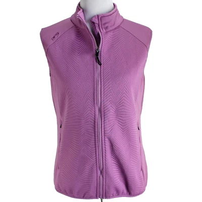 Chaleco de golf Ping Sensorwarm para mujer talla 6 púrpura cremallera bolsillos delanteros Foto 1 de 4