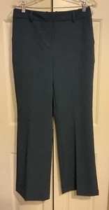 Worthington Petrol Blue Curvy Trouser Straight Leg Dress Pants Formal - Picture 1 of 5