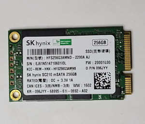 256GB mSATA 6Gb/s SSD SK Hynix micron Lite-on sandisk x300 x110 Dell alienware
