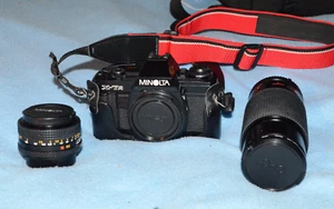 Minolta X-7A Film Camera w/ 50mm f1.7 & Zoom Lens - Picture 1 of 13