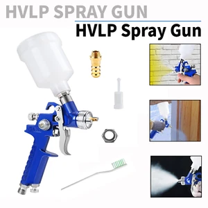 Mini HVLP Spritzpistole 0,8/1 mm Düse Schwerkraft Karosserie F KFZ Möbel Lackierung - Bild 1 von 8
