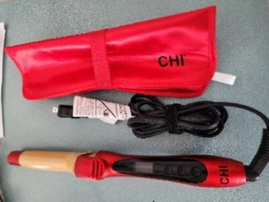 CHI Tourmaline 1in Ceramic Curling Iron, Ruby Red CA1033 BRAND NEW - Picture 1 of 1