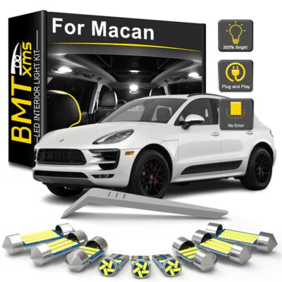Kit de bombillas interiores LED de 14 piezas para Porsche Macan 95B 2014-2019 2020 Canbus Foto 1 de 4