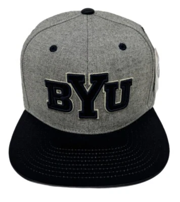 Zephyr NCAA BYU Pumas RARO "Jefe de Cuero" Billete Plano SnapBack Sombrero Nuevo con Etiquetas Foto 1 de 4