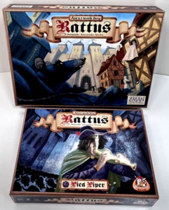 Rattus & Pied Piper Z Man Board Games European Black Plague Rats White Goblin - Imagen 1 de 4