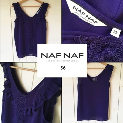 Blouse dentelle et volants NAF NAF 36 - Photo 1/4