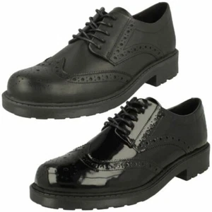 Zapatos De Cuero Con Detalle Brogue Para Dama Clarks Orinoco2 Limit - Picture 1 of 19