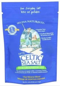 Celtic Sea Salt, Selina Naturally Fine Ground Sea Salt Resealable Bag, 4oz / ... - Picture 1 of 4