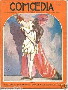 XD Comoedia anno VI n° 16 - 25 Agosto 1924 - Copertina illustrata da Sacchetti - Foto 1 di 1