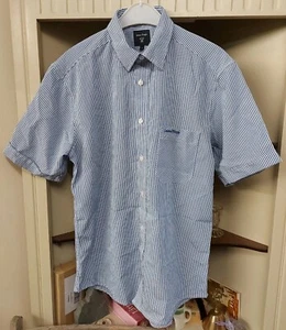 Mens Short Sleeve Blue Checked Shirt by James Pringle, Size Small - Picture 1 of 7