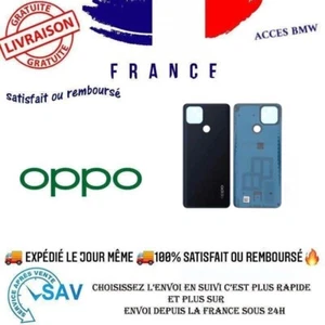 Cache Batterie Vitre Arrière Noir Dynamique pour OPPO A15 - Photo 1 sur 1