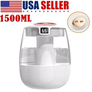 1.5L Quiet Double Nozzle Ultrasonic Humidification for whole house,Auto Shut-Off - Picture 1 of 14