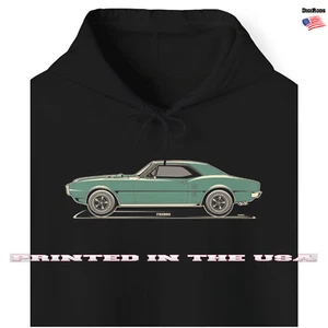 DigiRods Pontiac Firebird 400 Modelo Vintage Dibujos Animados Coche Sudadera con Capucha Negra - Imagen 1 de 6