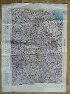Old Map Brussels Frankfurt 1943 READ DESCRIPTION PROPERLY - Picture 1 of 10