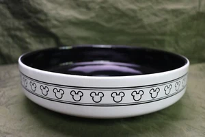 Disney Store Home Collection Mickey Mouse Black & White Large Serving Bowl 12" - Picture 1 of 5