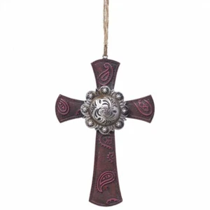 JT International Ornament Paisley Cross Concho - Picture 1 of 1