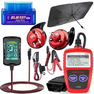 6V 12V Automatic Battery Charger Trickle Float Maintainer For Motorcycle Car - Picture 1 of 38