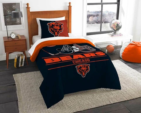 Chicago Bears NFL Northwest Twin Printed Comforter Set FREE SHIPPING Cover