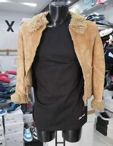 GIUBBOTTO URBAN BABE Bambina Child Marrone in vera pelle tg 8 anni MON 1002 LZ - Foto 1 di 7