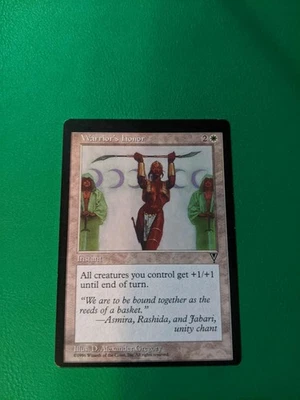 Warrior's Honor Visions off center miscut misprint error  - Image 1 of 2