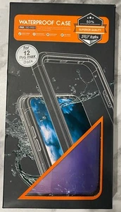 Funda resistente impermeable a prueba de suciedad/nieve iPhone 12 Pro Max Dot+ negra - Imagen 1 de 12