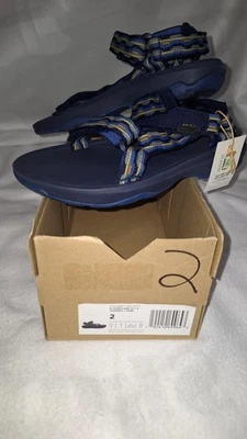 NIB Teva Hurricane XLT 2 Summer Beach Navy blue yellow light 1019390C size 2 - Image 1 of 4