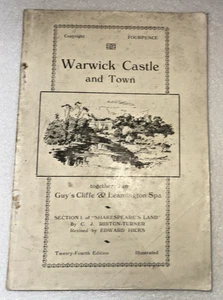 "Courier" Series Local Guide Warwick Castle & Town Guidebook 1934 - 24th Edition - Imagen 1 de 3