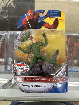 Green Goblin 6” Posable Hasbro Spider-Man Película Figura Máscara 2007 SELLADO RARO Foto 1 de 4