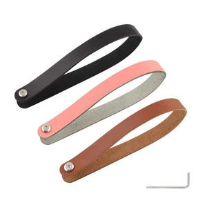 Stainless Steel Buckle Folding Bicycle Accessories Cowhide Handle for Brompton - Picture 1 of 12