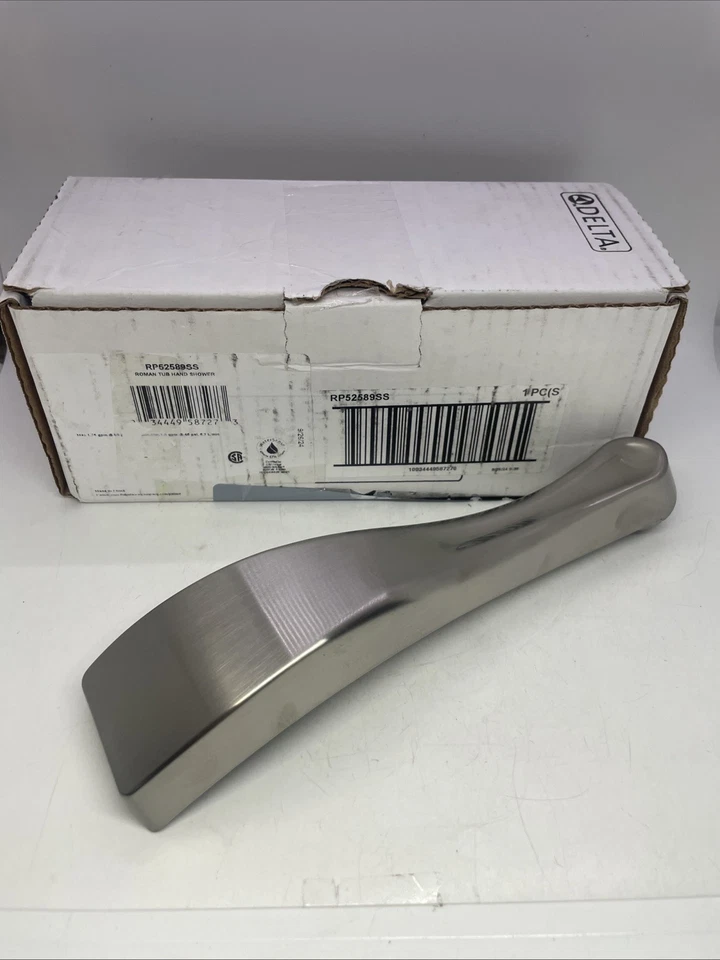 Varita de ducha de mano Delta Roman para bañera INO INOXIDABLE RP52589SS **NUEVA** Caja abierta Foto 1 de 4