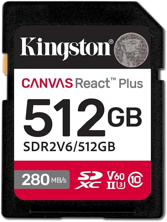Kingston 512GB Canvas React Plus Sdxc SDR2V6/512GB - Image 1 of 1