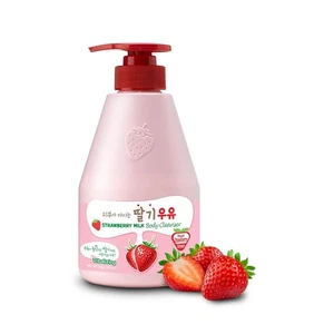 Kwailnara Welcos Koreanische Erdbeermilch Körperreiniger 560g/19,7 Oz NEU - Bild 1 von 4