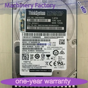 DISCO DURO 7XB7A00028 Lenovo 00YK017 2.5" 1.8TB 10K SAS 12G intercambio en caliente - Imagen 1 de 3