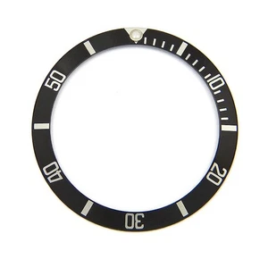 Original Rolex Submariner 16610 16800 168000 "Flat 4" Schwarz Silber Lünetteneinsatz - Bild 1 von 4