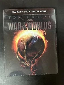 War of the Worlds SteelBook (Blu-ray, DVD, Digital, 2005) *Scratch* BOX SHIPPING - Picture 1 of 3
