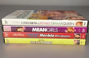 Lindsay Lohan DVD Movies (4) Mean Girls, Freaky Friday, Herbie, & Teenage Drama - Picture 1 of 3